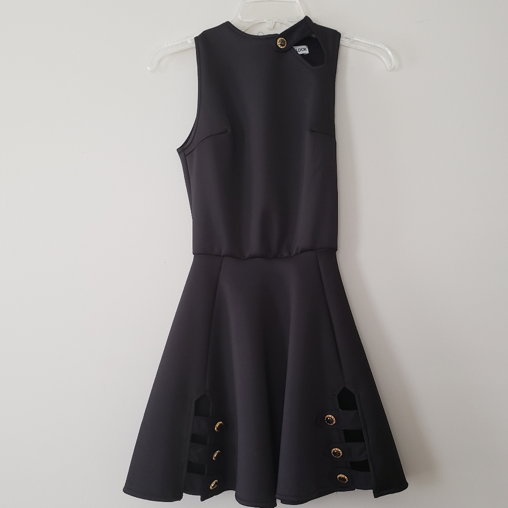 Black mini dress
